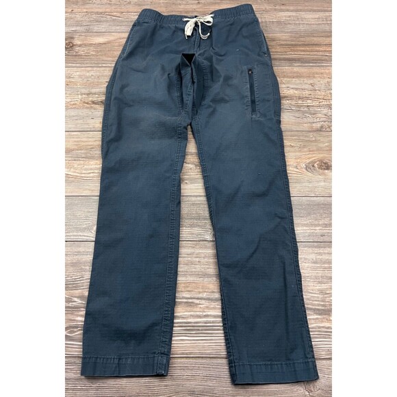 VUORI Men's S Ripstop Pants Blue Cotton/Elastane Stretch Trousers Style V412 - Picture 1 of 16